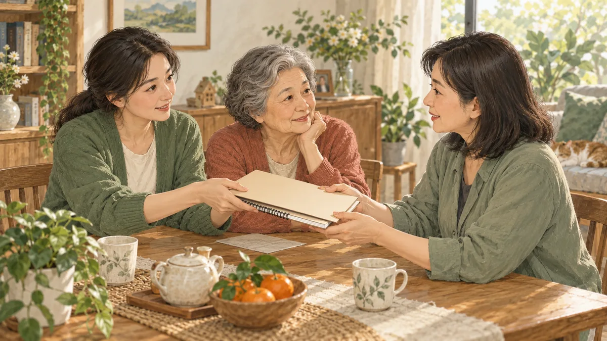 家人当面交接照顾安排